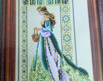 Celtic Summer cross stitch pattern, Lavender and Lace pattern by Marilyn Leavitt-Imblum