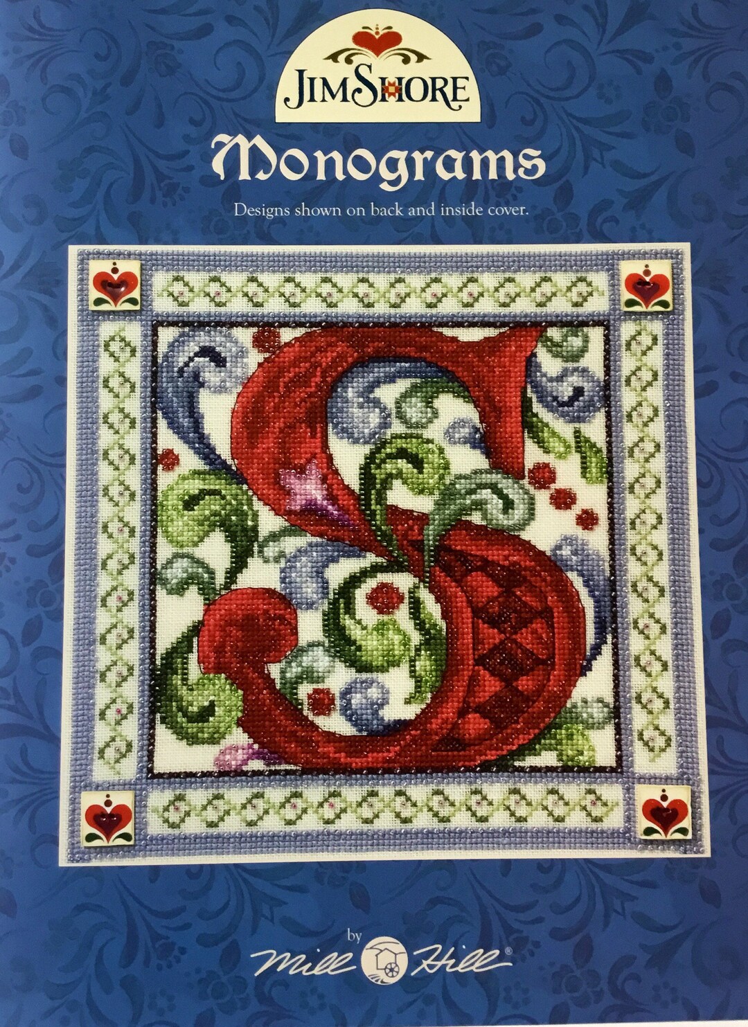 Monogram Cross Stitch Pattern Book Jim Shore Cross Stitch Etsy