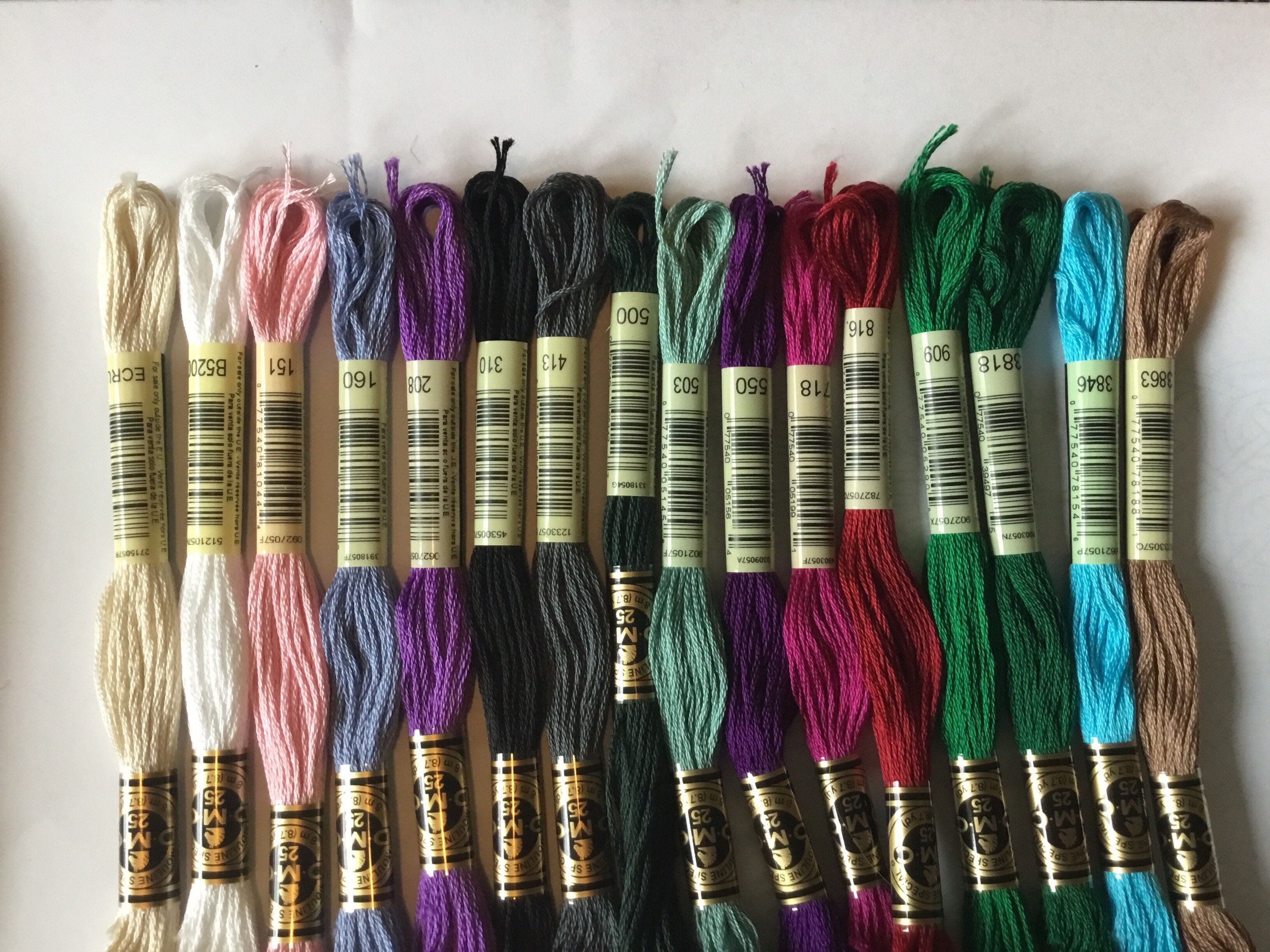 DMC Embroidery Floss Ecru White Bright White 01 210 DMC Etsy