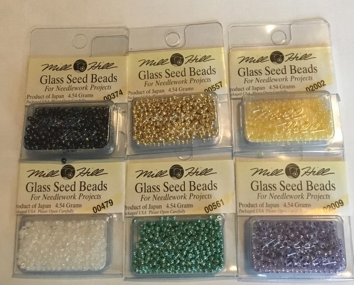 Mill Hill Glass Seed Beads Size 11 374 479 525 553 557 | Etsy
