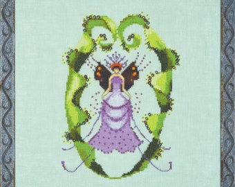 Ruffle Fern - cross stitch pattern by Nora Corbett