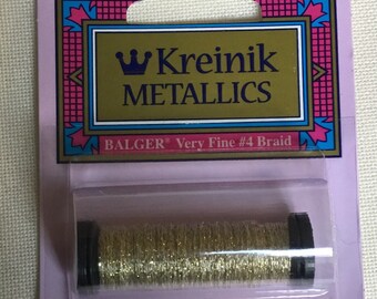 Kreinik metallics very fine braid #4, 210 Gold dust