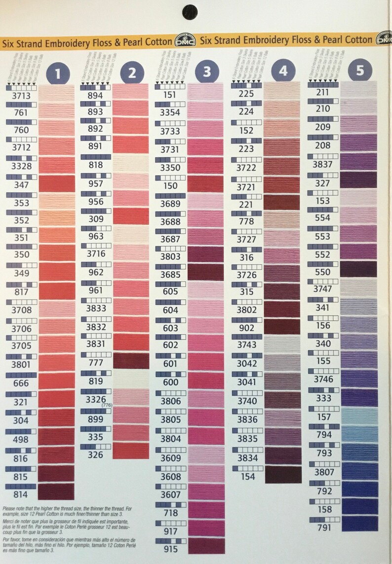 DMC Embroidery Floss Ecru White Bright White 01 210 DMC Etsy