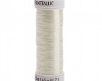 Sulky Sliver metallic, clear white thread #8021