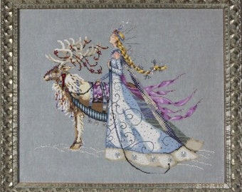 The Snow Queen cross stitch pattern by Nora Corbett for Mirabila Designs