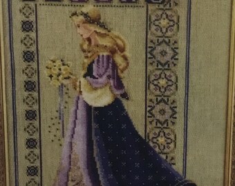 Celtic Spring cross stitch pattern, Lavender and Lace pattern by Marilyn Leavitt-Imblum