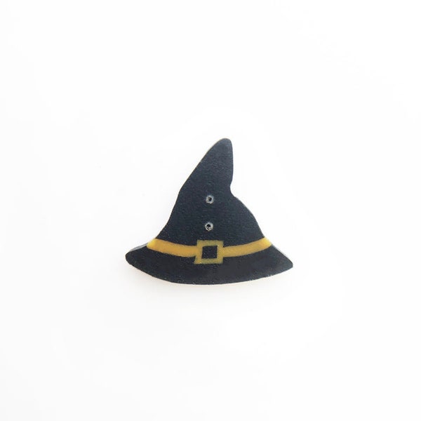 Witch hat, polymer clay button- 4745 Just Another Button Company