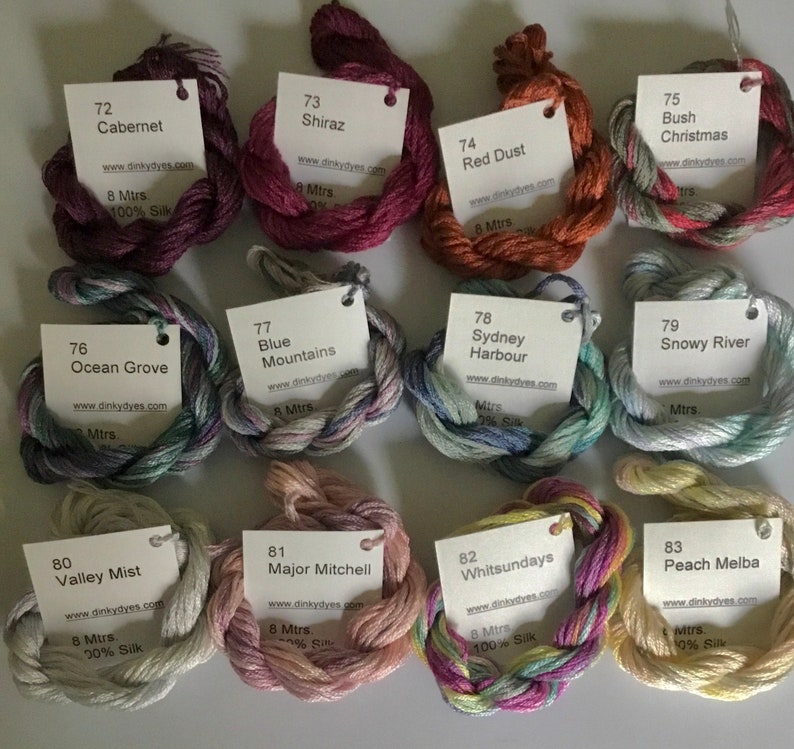 Hand dyed silk floss by Dinky Dyes 48 111 image 3