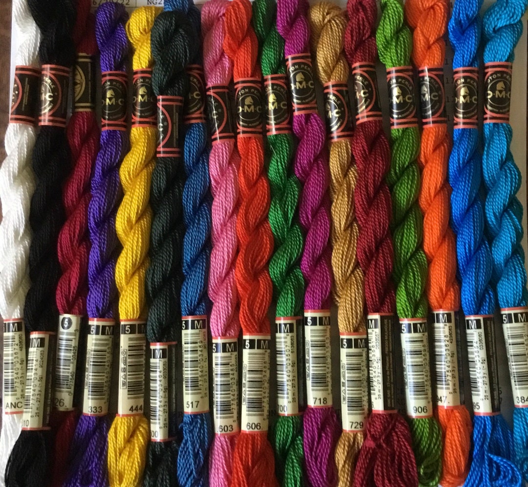 DMC Pearl Cotton Size 8 Embroidery Thread Kit Eight Colors
