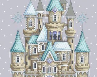 Ice Castles -counted cross stitch pattern booklet, Shannon Christine designs