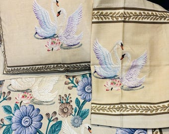 100% Pure Cotton Bedsheet Set | king Size block Indian Print