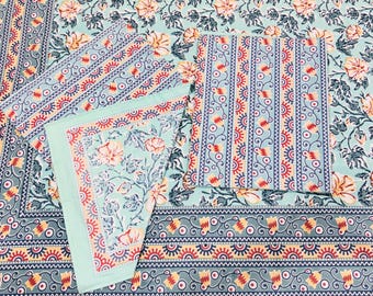 100% Pure Cotton Bedsheet Set | Soft Breathable Indian Print, King Size