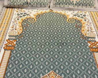 100% Pure Cotton Bedsheet Set | Soft Breathable, twin bed size, Indian Print,