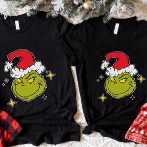 Grinch Christmas Shirt, Unisex Xmas Tee, Funny Grinch Gift, Women Shirt, Grinch Face Shirt, Christmas Shirt, Grinchmas Tshirt, Holiday Shirt