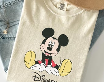 Comfort Colors Mickey Shirt, Cute Mickey Shirts, Retro Mickey T-shirt, Mouse Shirt, Family Vacation Tshirt, Family Trip, Mickey Lover Gift