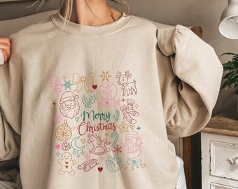 Merry Christmas Sweatshirt, Christmas Sweatshirt, Family Christmas Sweatshirt, Christmas Sweatshirts for Women, Christmas gift