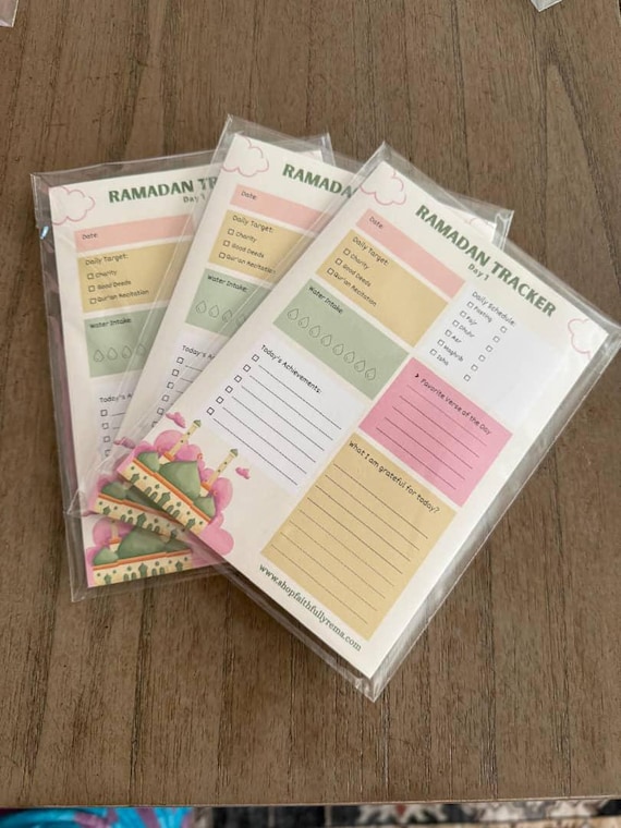 Ramadan Tracker Notepad | Prayer, Fasting & Quran Goals