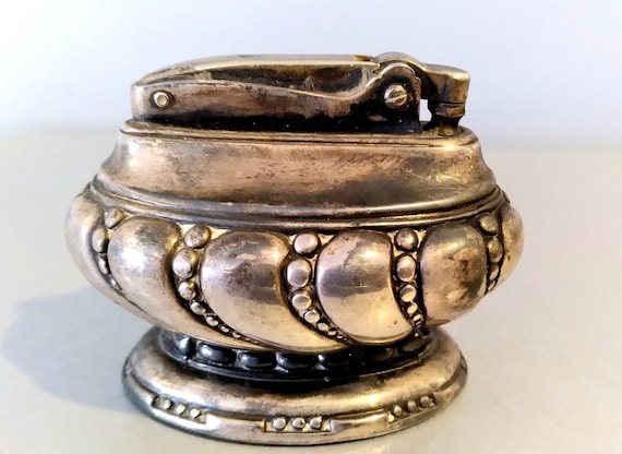 Vintage Silver Plated Ronson Crown Table Lighter - Etsy