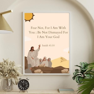 Isaiah 41:10 Scripture Print 8x10in | Christian Wall Art (Digital Download)
