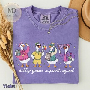 Silly Goose Support Squad Shirt, Funny School Counselor Shirt, Teacher Team Tee, Cute Goose Teacher Gift, Mental Health Staff T-Shirt