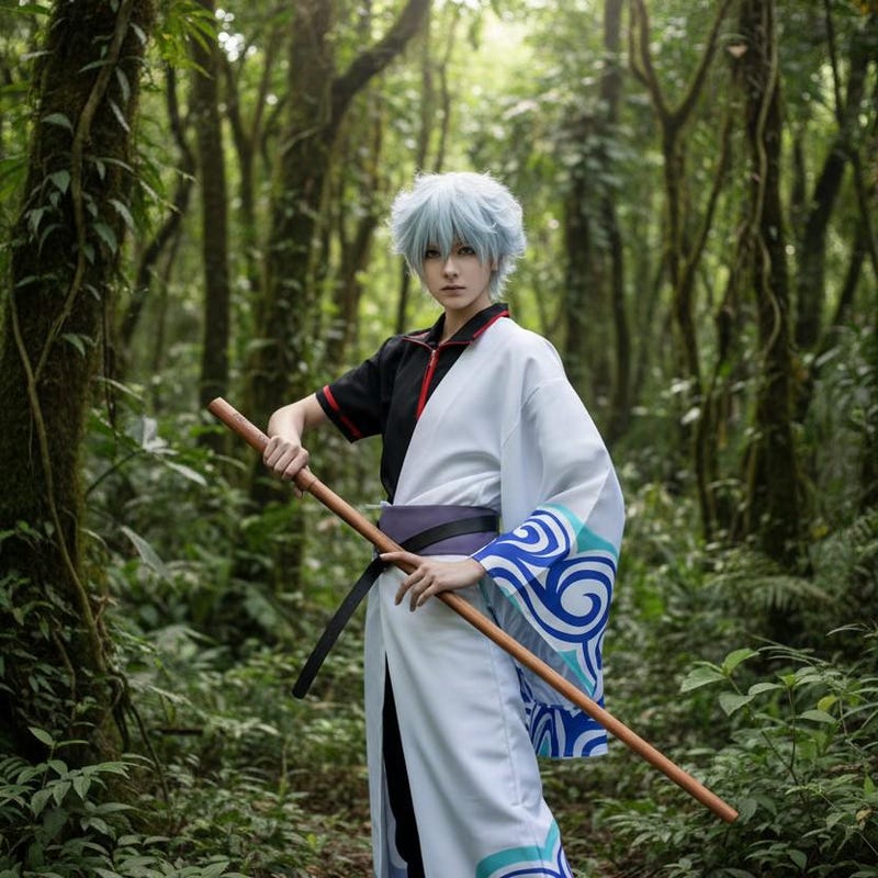 Blue Samurai Robe Samurai Cosplay Robe - Etsy