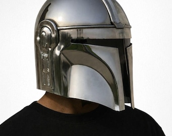 Mandalorian Beskar Steel Helmet & Armor Cosplay - Hig-Quality Star Wars Prop Replica