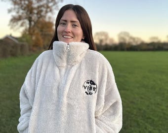 Womens Fluffy 1/4 Zip