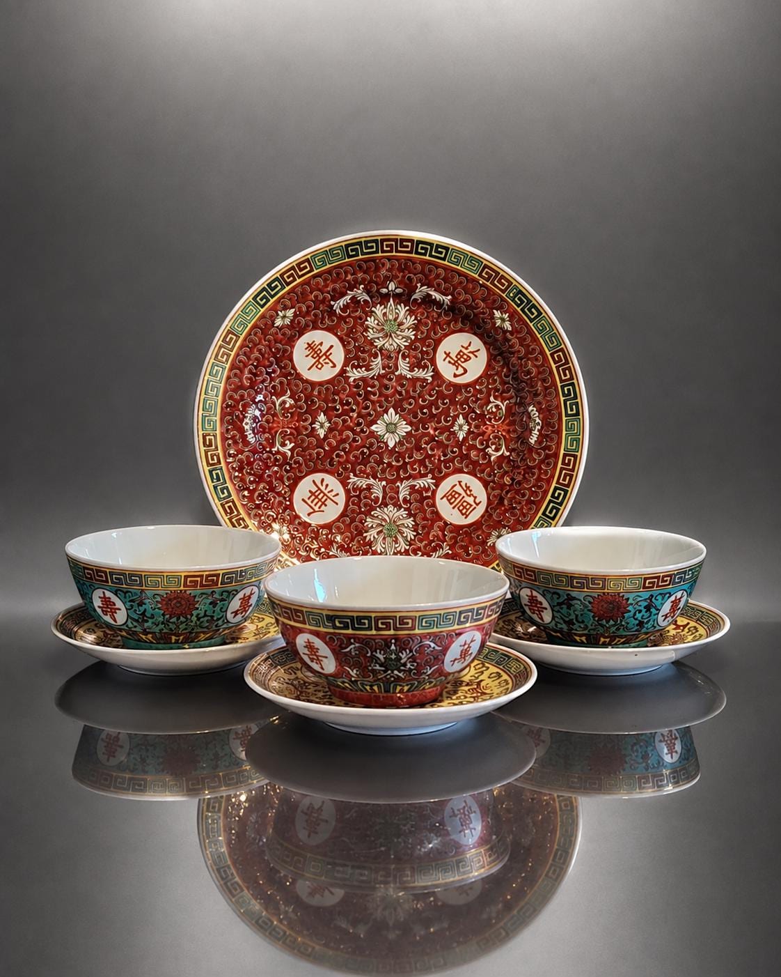 中国骨董【手工手絵精製匠心之作景德鎮最高級茶具巨匠丁海名作】茶道具５点セット在銘 景徳鎮 - Etsy 日本