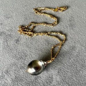 Tahitian Pearl Drop Necklace