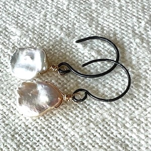 Keshi Pearl Earring, under40, Gift for Her