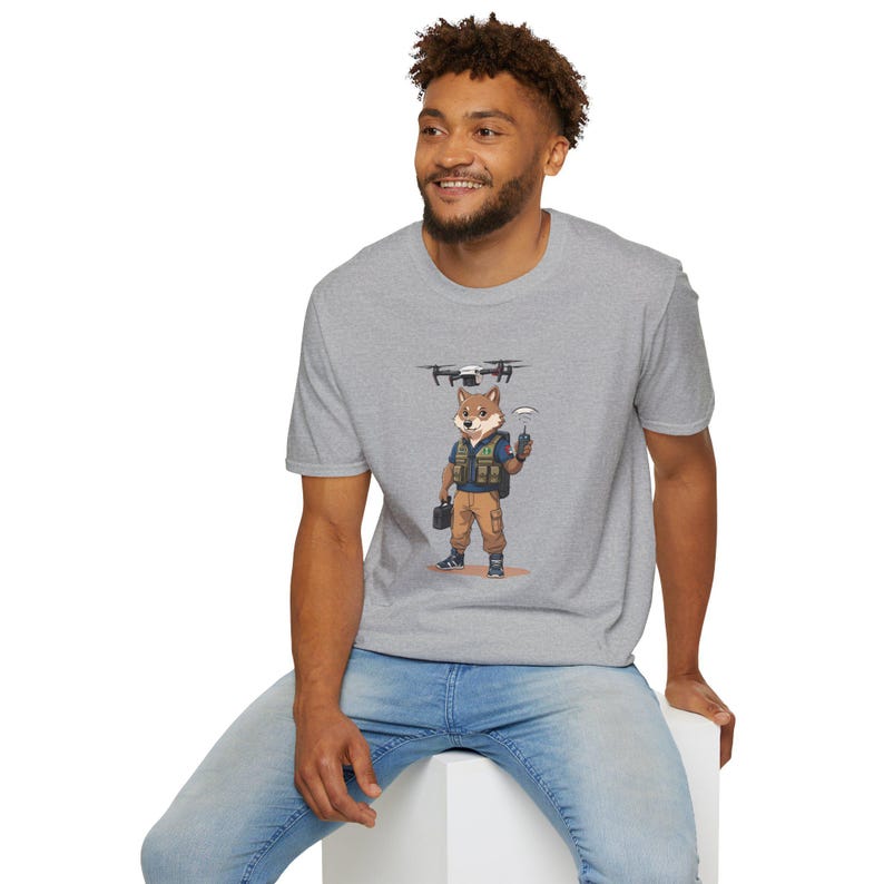 Drone Pilot Dog T-Shirt | Cute Drone Operator Gift Tee for Tech Lovers, FPV Pilots & Drone Enthusiasts image 4