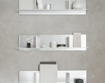 Custom Stainless Steel Floating Shelf, Modern Minimalist Wall Storage Rack