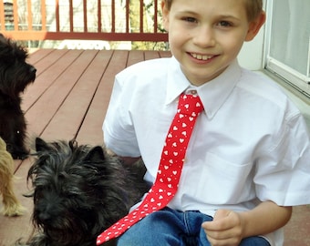 Valentines Necktie for Little Boys