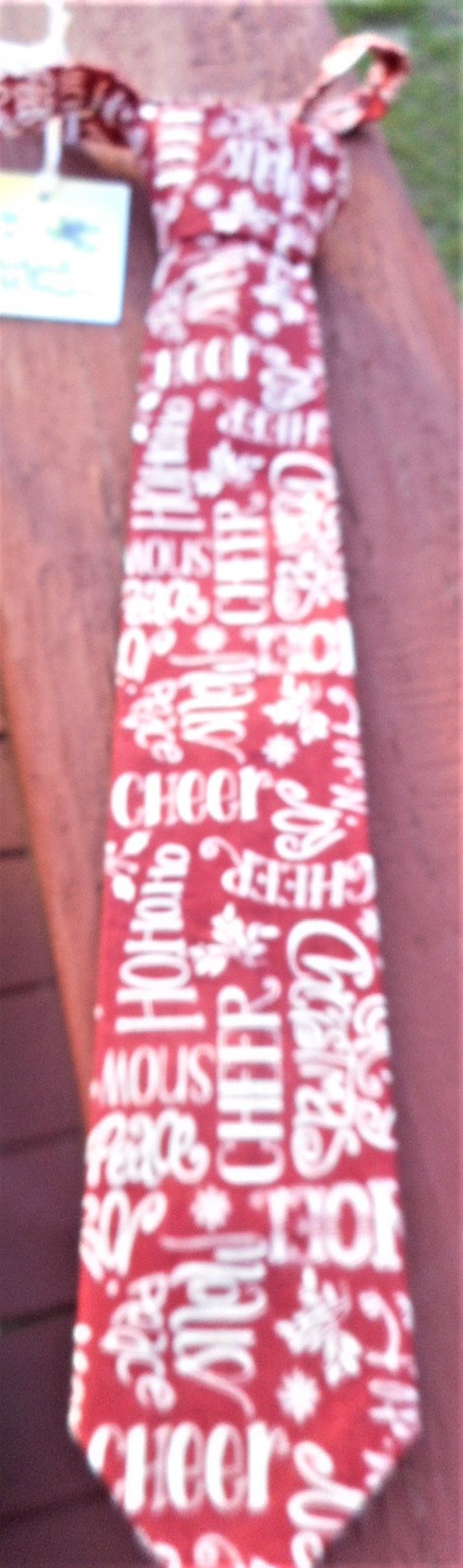 Christmas Words Toddler and Boys Neck tie image 7