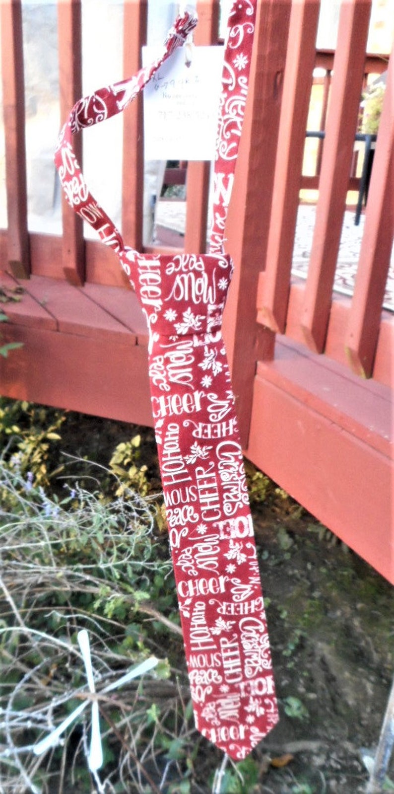 Christmas Words Toddler and Boys Neck tie image 5