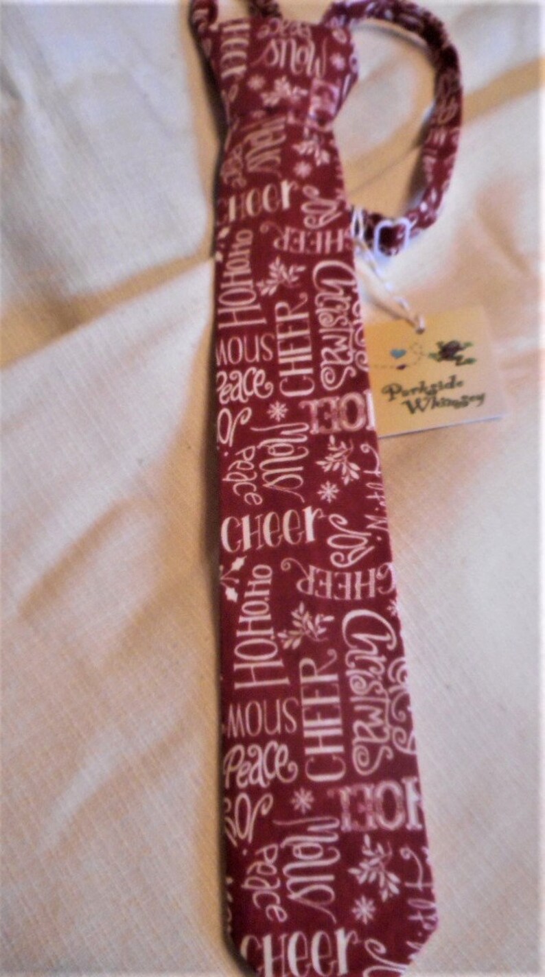 Christmas Words Toddler and Boys Neck tie image 3