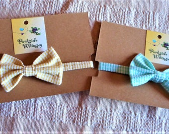 Toddler And Boys Seersucker Bow Tie