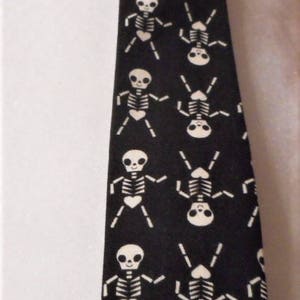 Skeleton Neck Tie For Boys