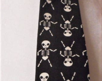 Skeleton Neck Tie For Boys