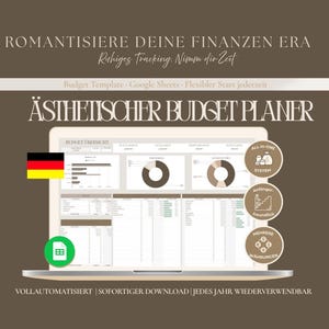 Budgetplaner Google Sheets | Haushaltsbuch Vorlage | Finanzplaner für Frauen | Hot Espresso Budget Planer | Einnahmen und Ausgaben Tracker