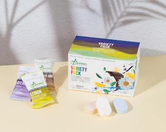 Foaming Hand Soap Tablets – 18 Variety Pack, Moisturizing Refillable Soap