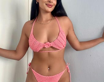 Handmade Crochet Bikini Set – Custom Boho Beach Swimwear