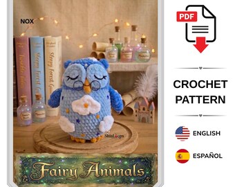 Amigurumi Crochet Pattern- Velvet Owl Nox (Tutorial PDF)
