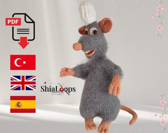 Patrón de Mini Chef Amigurumi – Tutorial de Juguete de Crochet – Descarga Digital en PDF