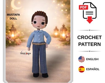 Amigurumi Doll Crochet Pattern : Mehmet Handsome Man (Tutorial PDF)