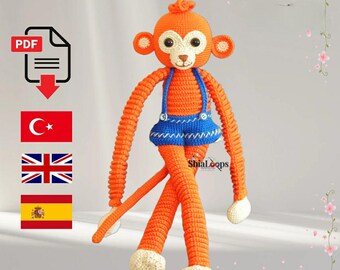 Amigurumi Mono Tırtık - Patrón De Ganchillo - Acrobat Monkey Pdf
