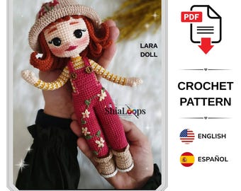 Amigurumi Doll Crochet Pattern : Lara Autumn Girl (Tutorial PDF)