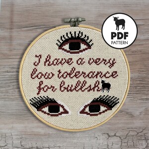 PATTERN- Oddly Enough- PDF cross stitch pattern instant download
