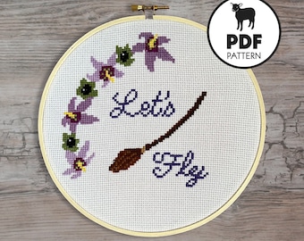 PATTERN- Grow Your Glow- PDF cross stitch pattern instant download