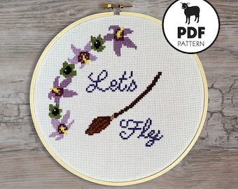 PATTERN- Grow Your Glow- PDF cross stitch pattern instant download